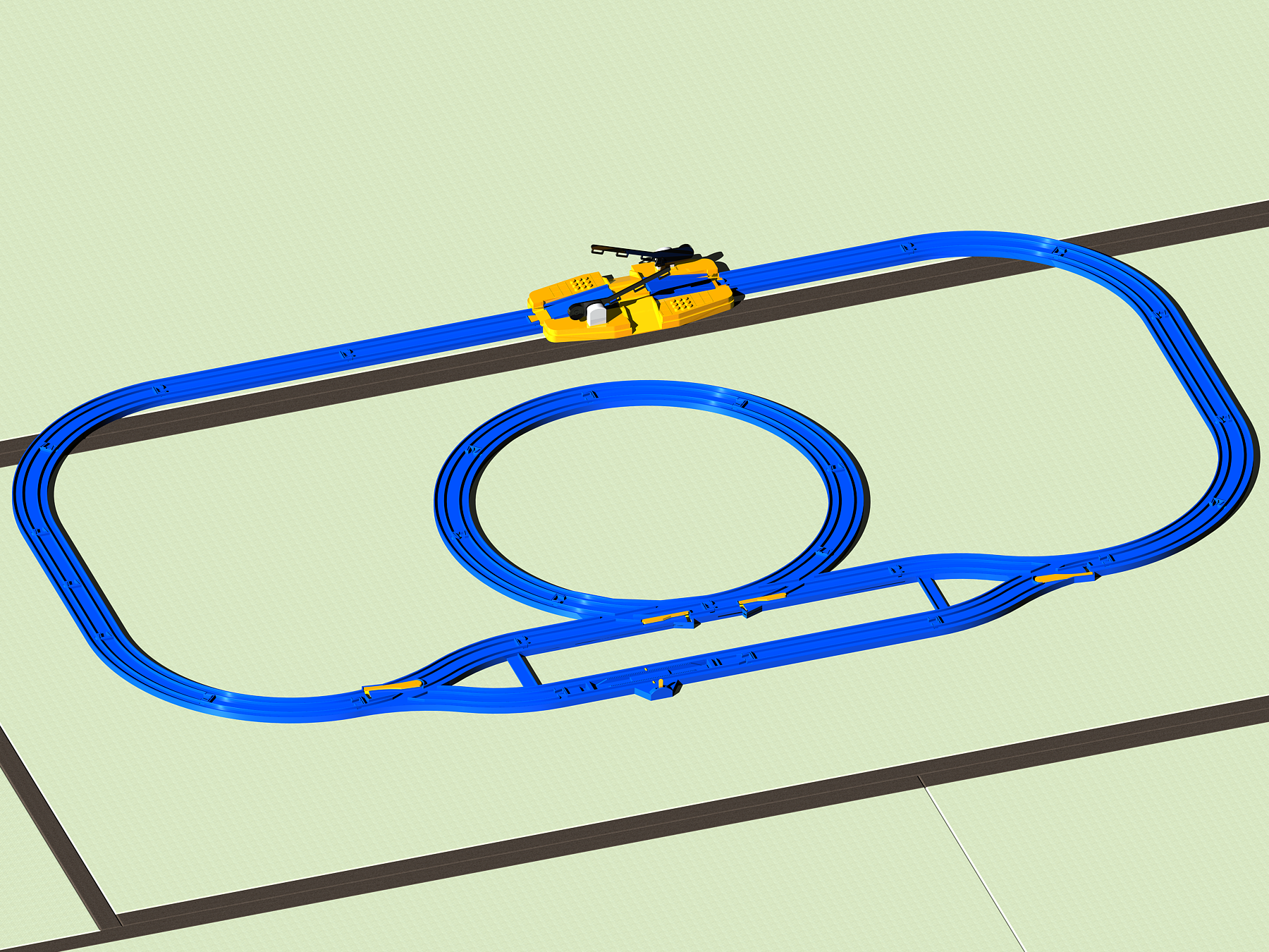 プラレール ベーシック レイアウト セット B 橋脚 直線 曲線 レール 洗浄済